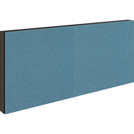 Global Industrial Modular Partition Stacking Panel with Fabric, 36W x 16H, Blue 695910SBL